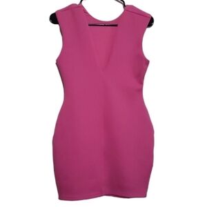 Bec and Bridge Women's Pink Sleeveless V-neck Mini Dress Size 6